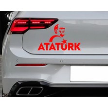 Sticker Usta Atatürk ve Ay Yıldız Sticker - Araba Oto Motosiklet Cam Araç Karavan Sticker - 00346