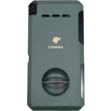 Cohiba Çift Torch Pürmüz Yeşil Puro Çakmağı - TR9015