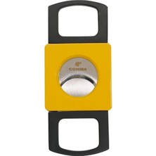 Cohiba Sarı Siyah Giyotin Puro Makası Kesici - TR9215