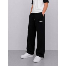 Ohepmoda Erkek Baggy Kalıp Baskılı Düz Rahat Günlük Eşofman Altı