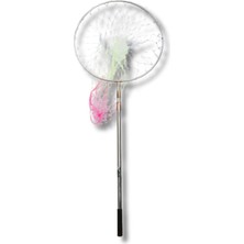 Outdoorun Powerex Paslanmaz Çelik Krom Lüks Kepçe (50CM Çap / 190CM Sap / Geniş Göz Misina)