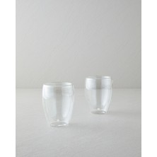 English Home Santos Borosilikat 2’li Çift Cidarlı Bardak 350 ml Şeffaf