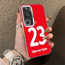 HONTINGA Vivo Y19S ile Uyumlu Kılıfı Silikon Kenar Sert Arka Düşüme Önleyici Basitlik Anti Düşme Kamera Korumali Dünya Kupası 23 Numara Uğurcan Çakır Desen Telefon Kılıfı K1-1226