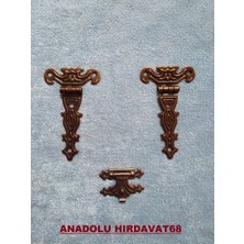 Dmr Dekoratif Mini Tavla ve Kutu Menteşe ve Klips Antik Eskitme Renk