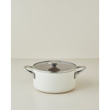 English Home Prego CeraWell Derin Tencere 24 cm Krem - Kahve