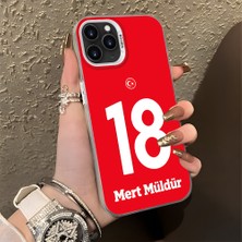HONTINGA iPhone 11 Pro ile Uyumlu Kılıfı Silikon Kenar Sert Arka Düşüme Önleyici Basitlik Anti Düşme Kamera Korumali Dünya Kupası 18 Numara Mert Müldür Desen Telefon Kılıfı K1-1221