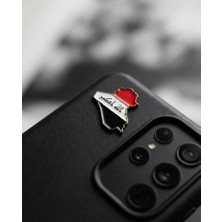 Zaytoon Metal Sticker Telefon Arka Süsü Irak Haritası Bayrak Figürlü 3D Kabartmalı