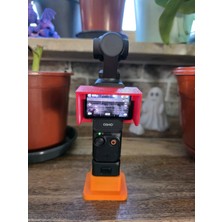 Print Zone Djı Osmo Pocket 3 Uyumlu Masa Standı ve Şarj Istasyonu - Devrilme Önleyici Kamera Tutucu