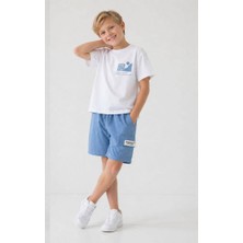 Miniko Kids Erkek Çocuk Kargo Cepli Pamuk Şortlu Takım