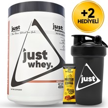 Just Nutrition Whey Protein Tozu + Karbonhidrat 400 Gr 8 Servis Çikolata + Shaker + Protein Kahve Hediyeli