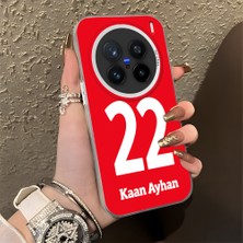 HONTINGA Vivo X200 Pro ile Uyumlu Kılıfı Silikon Kenar Sert Arka Düşüme Önleyici Basitlik Anti Düşme Kamera Korumali Dünya Kupası 22 Numara Kaan Ayhan Desen Telefon Kılıfı K1-1225