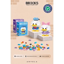 Arvela Bricks Donald Duck & Daisy Duck Karakterleri - 2'li Set - Eğitici 3D Yapboz Figür