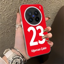 HONTINGA Vivo X200 Pro ile Uyumlu Kılıfı Silikon Kenar Sert Arka Düşüme Önleyici Basitlik Anti Düşme Kamera Korumali Dünya Kupası 23 Numara Uğurcan Çakır Desen Telefon Kılıfı K1-1226