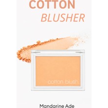 MISSHA Cotton Blusher (Mandarine Ade) Yumuşak Dokulu Kolay Sürülebilen Allık ile Uzun Süre Kalıcı Etki
