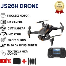 Hızlı Store JS26H Drone, Katlanabilir, Akıllı 4K Uzaktan Kumandalı, 360 Derece Engel Algılama Uyumlu Hızlı Drone