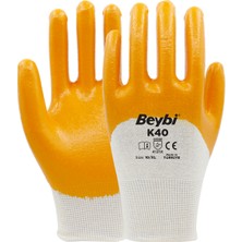 Beybi K40 Pamuk Nitril Eldiven 12Lİ/XL