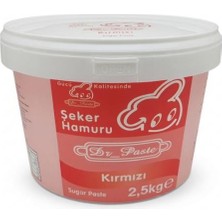 Dr Paste Şeker Hamuru  2,5 kg - Kırmızı