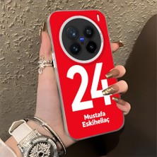HONTINGA Vivo X200 Pro ile Uyumlu Kılıfı Silikon Kenar Sert Arka Düşüme Önleyici Basitlik Anti Düşme Kamera Korumali Dünya Kupası 24 Numara Mustafa Eskihellaç Desen Telefon Kılıfı K1-1227