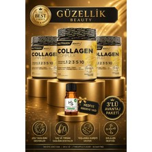 Nutraxin 3 Adet Collagen Complex Powder Kolajen Tozu 330 Gram + Hediye Biberiye Yağı