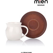 MİEN 6 Kişilik Bambu Fincan Takımı