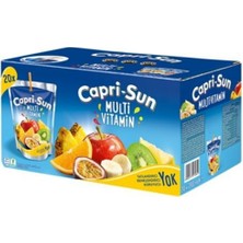 Capri-Sun Multi Vitamin Meyve Suyu 200 ml 20'li Pratik Taşınabilir Ambalajla Zengin Vitamin İçeriği