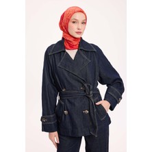 Silk Home Viskon Velora Eşarp Dört Mevsim Dalga Izi Desen Koyu Turuncu 90X90