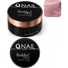 Qnail Professional Builder Gel 50 ml Protez Tırnak Jeli Uv LED Uzatma Güçlendirme Profesyonel Jel No:03