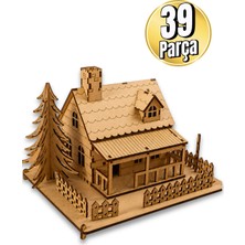 Ahşap Minyatür Ev Maketi – Kendin Yap (Dıy) Dekoratif Kit - 3D Puzzle