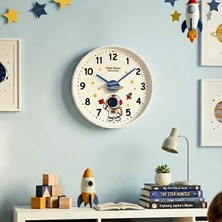 Homing Çocuk Odası Duvar Saati Gezegen Astronot 30 cm 242701