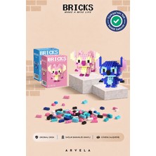 Arvela Bricks Disney Serisi: Stitch & Angel Karakterleri İkili Set - Eğitici Oyuncak Figür - Orijinal