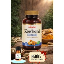 Balen Zerdeçal Ekstraktı Kapsül 60 Adet Takviye Edici Gıda + Hediye Biberiye Yağı