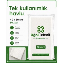 Ağol Tekstil 50’li Tek Kullanımlık Havlu Seti – 40X30 cm | Hijyenik ve Pratik Kullanım Için Uygun