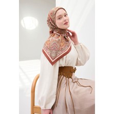 Silk Home Arve Eşarp Noa Kiremit 90X90