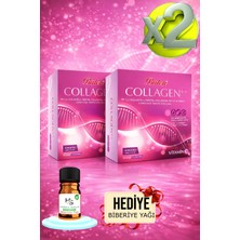 Balen 2 Adet Collagen Complex Tip 1 2 3 Kollajen L-Ornitin Hyalüronik Asit Vitamin C+Hediye Biberiye Yağı
