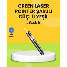 Marsilyan Uzun Mesafe Görünürlüklü Yeşil Lazer Pointer Şarjlı