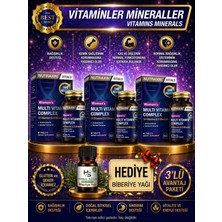 Nutraxin 3 Adet Multivitamin Women's Kadınlara Özel Vitaminler 60 Adet Tablet + Hediye Biberiye Yağı