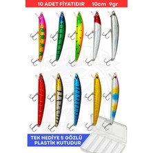 Arkhelais Rapala - Suni Balık Yemi - 10 cm 9 gr - 10'lu Paket - Yapay Balık Yemi - Kutu Hediyeli