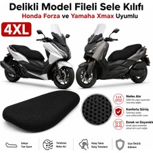 Monero Honda Forza Xmax Uyumlu 4xl Delikli Sele Kılıfı Fileli Terletmez Sele Örtüsü