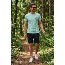 Renk Yapı Rüyası % 100 Pamuk Modal  Erkek Short -Tshirt Takım Kaliteli Yazlık Bermuda-Tişört Takım