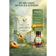 Curelive Matcha Naturalproducts-(Krom Pikolinat-L-Arjinin-Sandolos Sakızı) Bromelain Içeren Maça Çayı 20 Adet