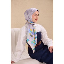 Silk Home Twill Ipek Eşarp Evreka Lila 90X90