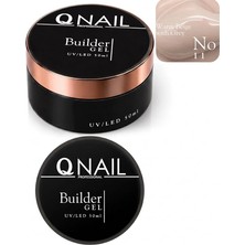 Qnail Professional Builder Gel 50 ml Protez Tırnak Jeli Uv LED Uzatma Güçlendirme Profesyonel Jel No:11