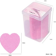Qnail Professional Tüysüz Mendil 200'LÜ Kalpli Pembe