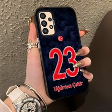 HONTINGA Samsung Galaxy A33 5g ile Uyumlu Kılıfı Silikon Kenar Sert Arka Düşüme Önleyici Basitlik Anti Düşme Kamera Korumali Dünya Kupası 23 Numara Uğurcan Çakır Desen Telefon Kılıfı K1-1226