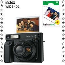Fujifilm Instax Wide 400 Jet Black Fotoğraf Makinesi ve 20'li Film Hediye Seti