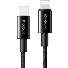 Mcdodo CA-2761 36W Type-C Iphone Data-Şarj Kablosu 3A 1.2m-Siyah