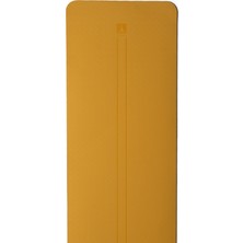 Rebuwo Tpe Yoga Matı 5 mm Kaymaz Pilates Matı Çevre Dostu Profesyonel Egzersiz Matı Hardal Sarı