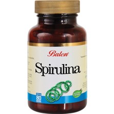 Balen Spirulina Mavi-Yeşil Alg 80 Adet Kapsül Takviye Edici Gıda 375 Mg