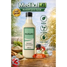 Medikalkil Bentonit Içilebilir Kil 1000 ml Doğal Detox ve Arındırıcı Gıda Takviyesi-X3 (3ADET)