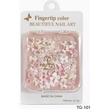 Qnail Professional Charm 3D Tırnak Süsleme Protez Tırnak Nail Art Süsleme Karışık Desenli TG-101